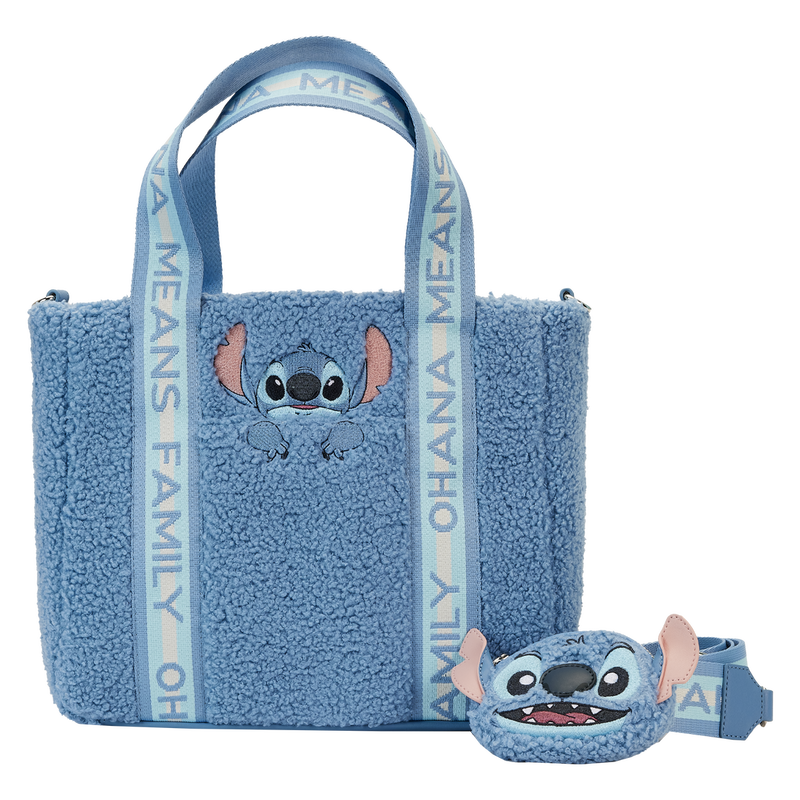 LOUNGEFLY
STITCH PLUSH TOTE BAG WITH COIN BAG - DISNEY