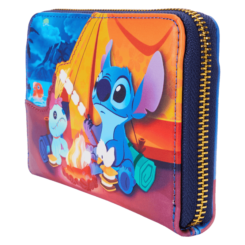 LOUNGEFLY
CAMPING CUTIES ZIP AROUND WALLET - LILO AND stitch