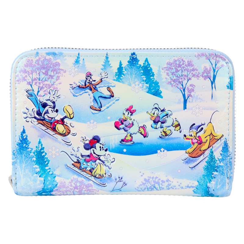 Mickey and friends winter wonderland loungefly wallet