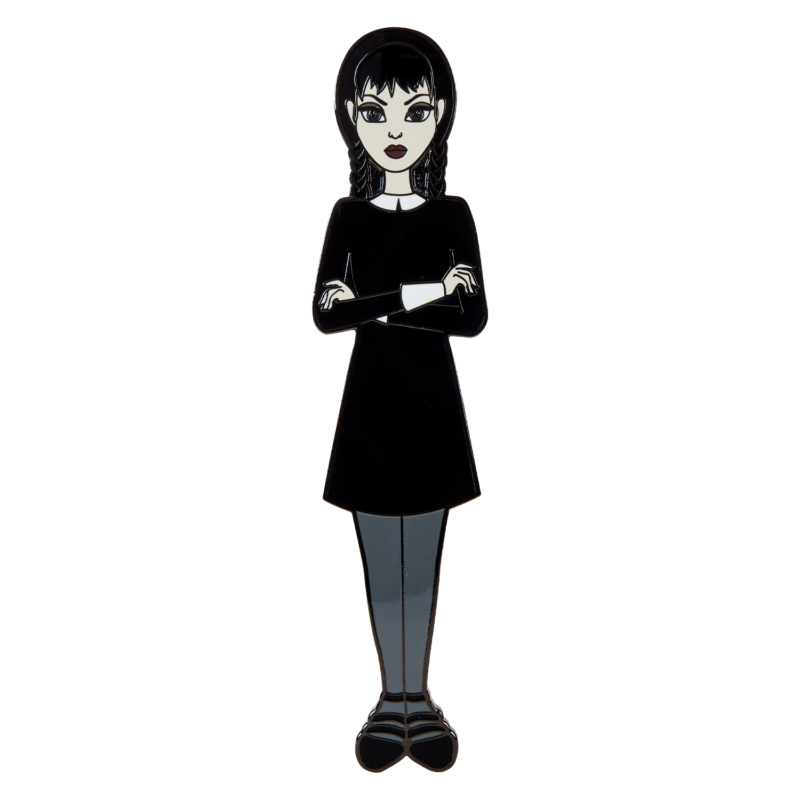 LOUNGEFLY
WEDNESDAY ADDAMS PAPER DOLL PIN