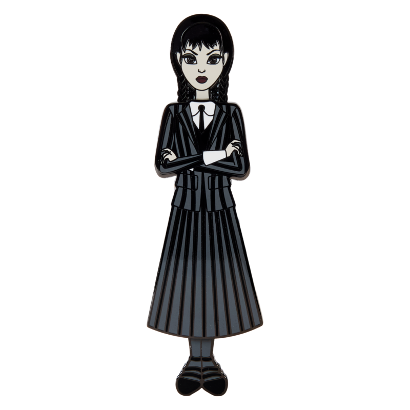 LOUNGEFLY
WEDNESDAY ADDAMS PAPER DOLL PIN