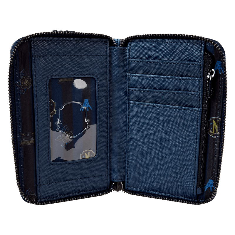 LOUNGEFLY
NEVERMORE CASTLE ZIP AROUND WALLET - WEDNESDAY