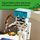 Lego Minecraft Skeleton Figure with Diamond Helmet and Bow