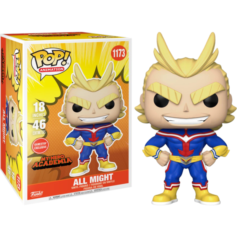 All Might My Hero Academia Mega 18 Inch Giant Funko Pop