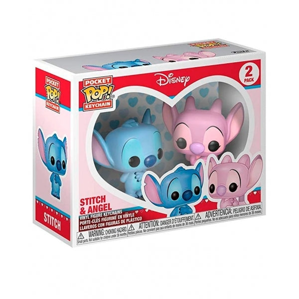 Stitch and angel keychain twin pack funko pop