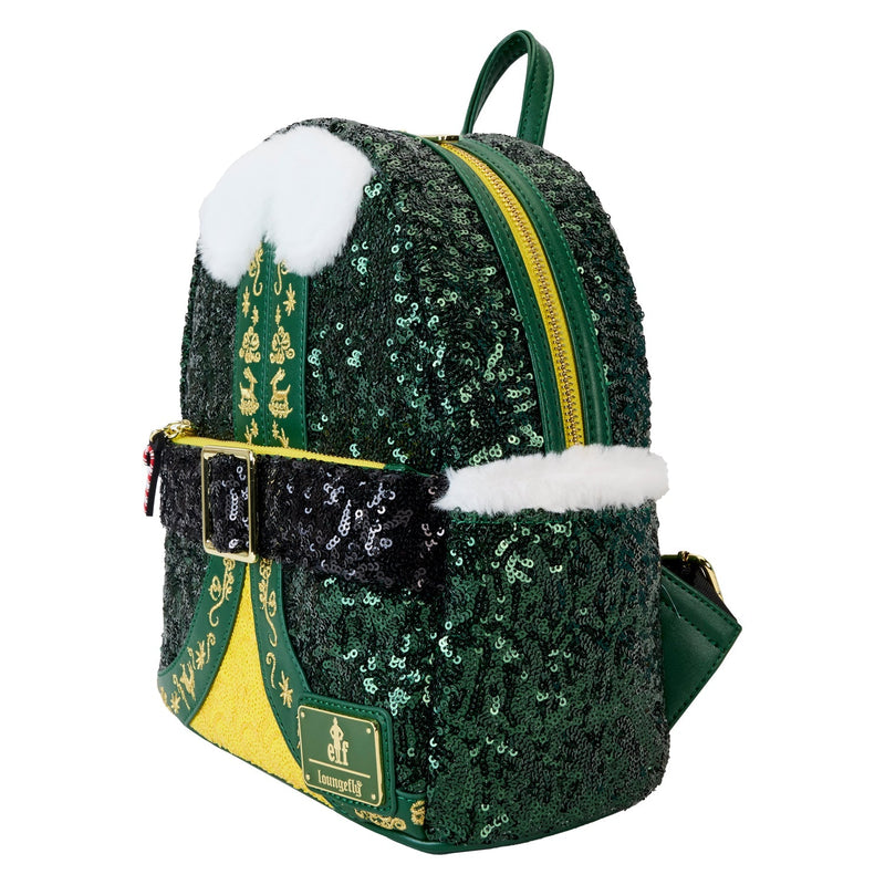 Loungefly Elf buddy sequin cosplay backpack