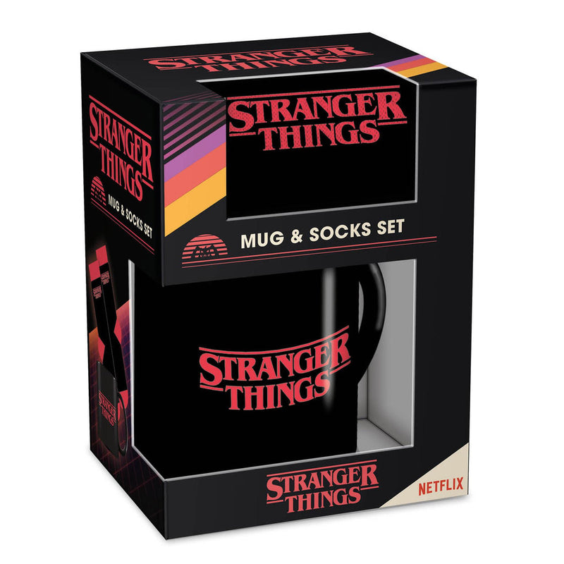 Stranger things mug and socks set
