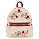 Loungefly Cream & Red Floral Mini Backpack