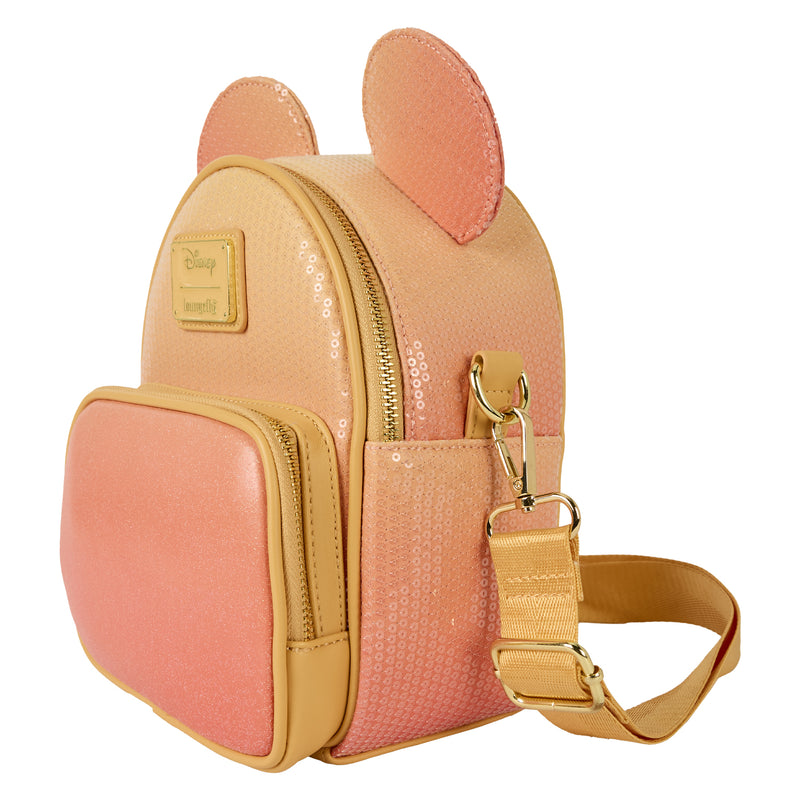disney mini backpacks uk Mickey Mouse Glitter Disney Loungefly Convertible Mini Backpack and Cr