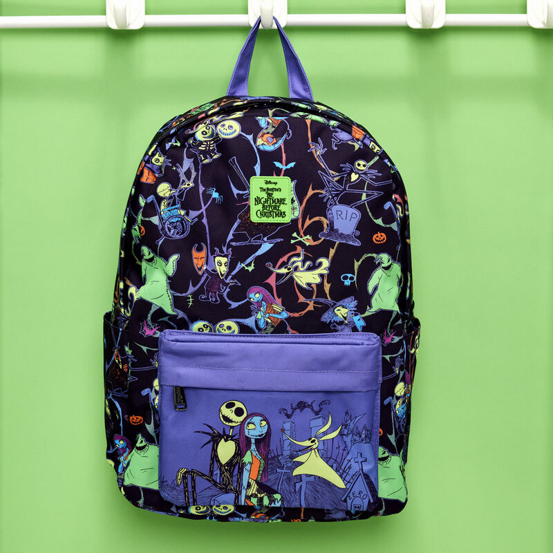 LOUNGEFLY
THE NIGHTMARE BEFORE CHRISTMAS NEON NYLON BACKPACK