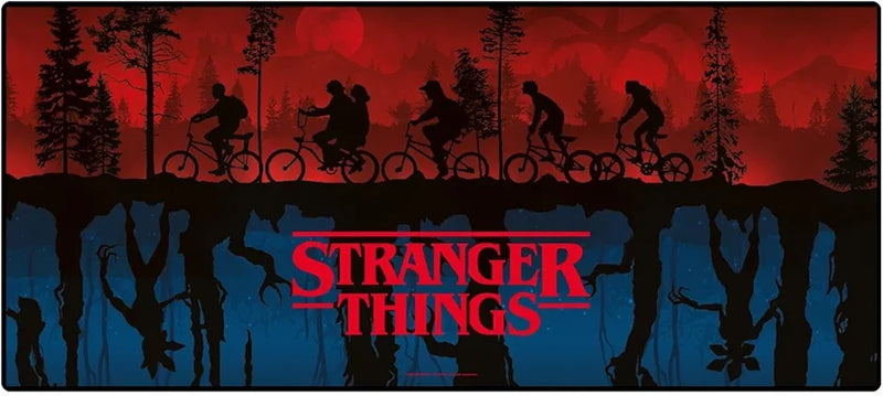 Stranger Things (Scene) XL Desk Mat – Gaming & Office Mat with Hawkins Scene Design