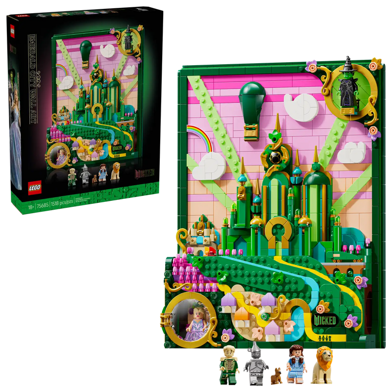 Lego Emerald City Wall Art wicked