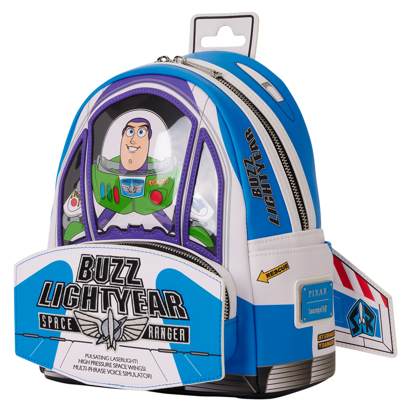 Toy story Buzz lightyear talking and glowing dark loungefly mini backpack (PRE ORDER)