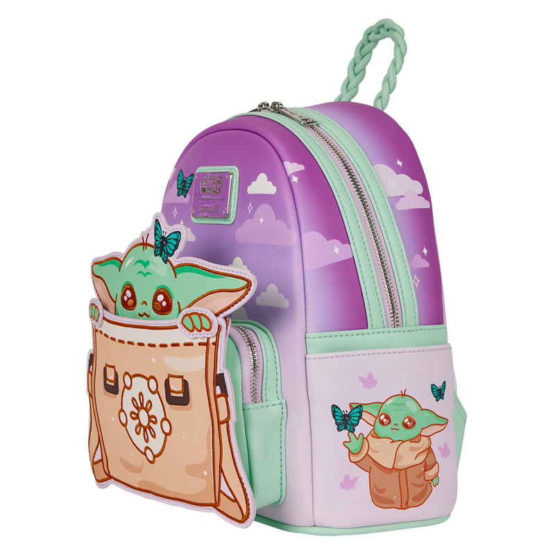 Grogu from the mandalorian loungefly mini backpack