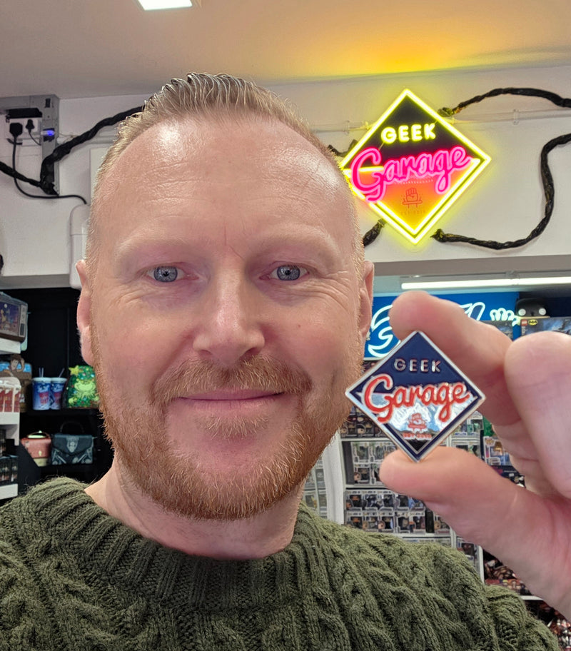 Geek Garage Logo Official Pin badge.