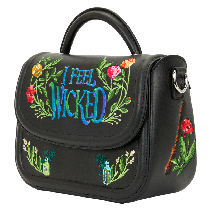 Wicked for Good floral loungefly crossbody bag pre order