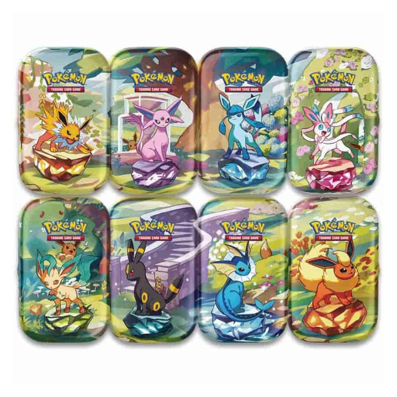 Pokemon prismatic evolutions single tin (contains 2 booster packs)