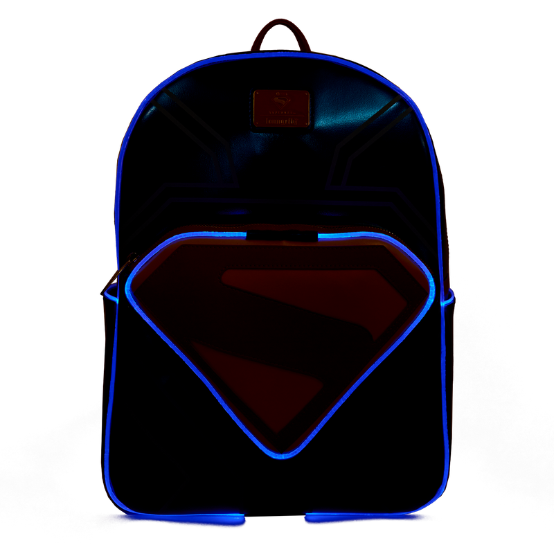 Superman loungefly light up backpack