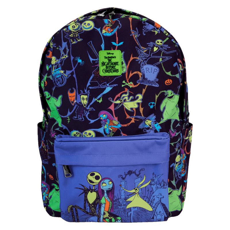 LOUNGEFLY
THE NIGHTMARE BEFORE CHRISTMAS NEON NYLON BACKPACK