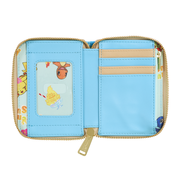 Pool Party Pokémon Loungefly Zip Around Wallet