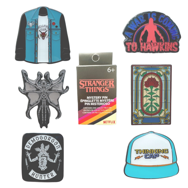 Pack De 4 Pin's Stranger Things Saison 3 - Cinereplicas, Neufs (disponibilité à Confirmer)