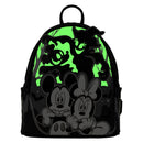 Mickey and Minnie Gjost light up glow loungefly mini backpack