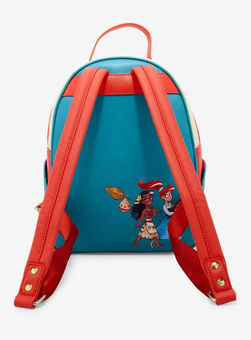 Loungefly Disney Princess Moana & Ariel Mini Backpack. EMEA EXCLUSIVE to Geek Garage in stock.