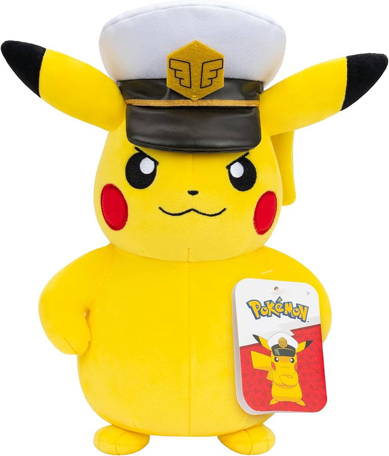 Captain pikachu 8 inch plush