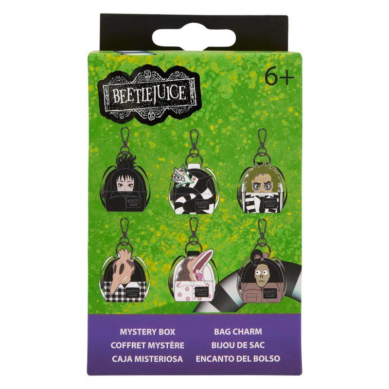 Beetlejuice loungefly mini bag clips, single blind pack