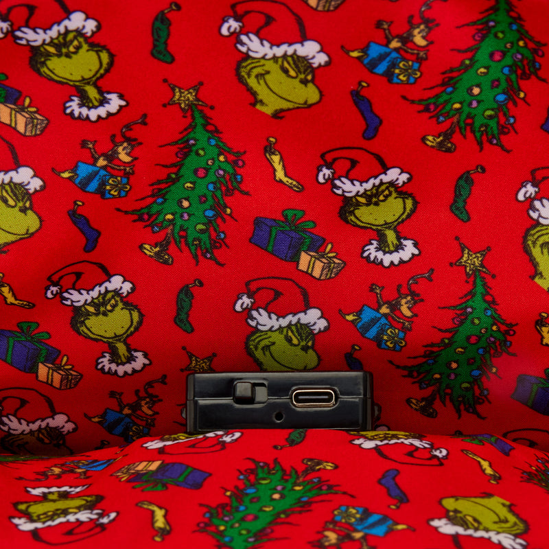 Dr Seuss The Grinch holiday loungefly mini backpack