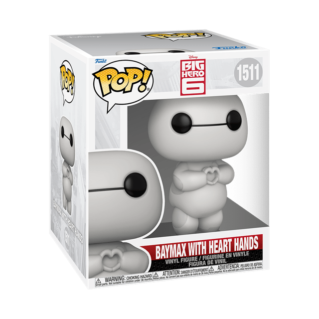 Baymax with heart hand funko pop 6 inch, big hero 6