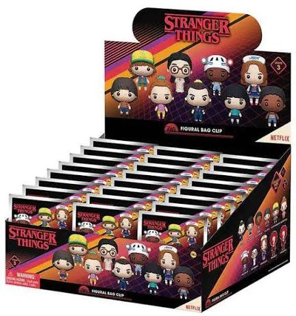 Stranger things series 3 monogram bag clip, 1 single unit supplied in blind pack.