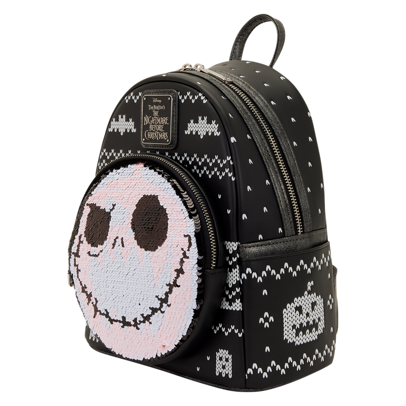 Jack skellington sequin loungefly mini backpack
