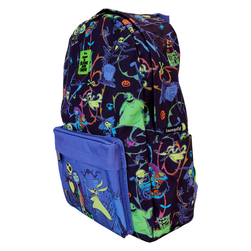 LOUNGEFLY
THE NIGHTMARE BEFORE CHRISTMAS NEON NYLON BACKPACK