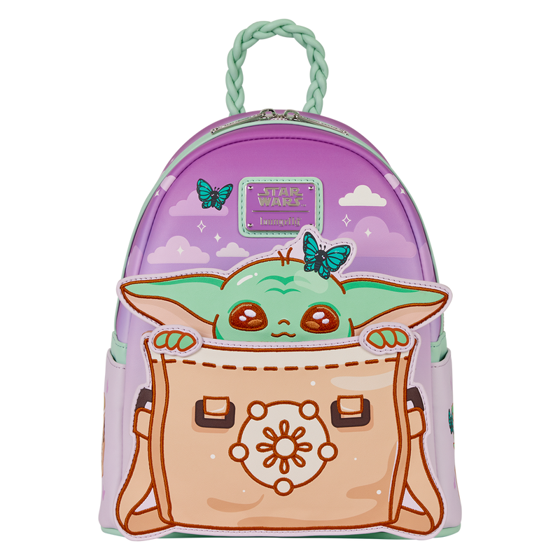 Grogu from the mandalorian loungefly mini backpack