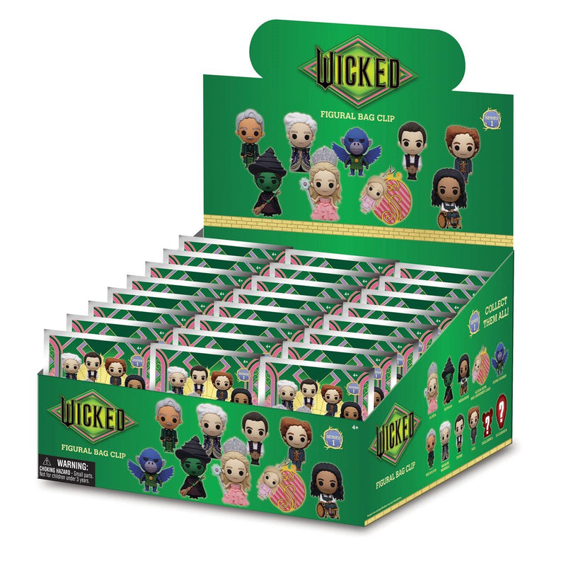 Wicked series 1, monogram bag clip, 1 single unit supplied in blind pack.