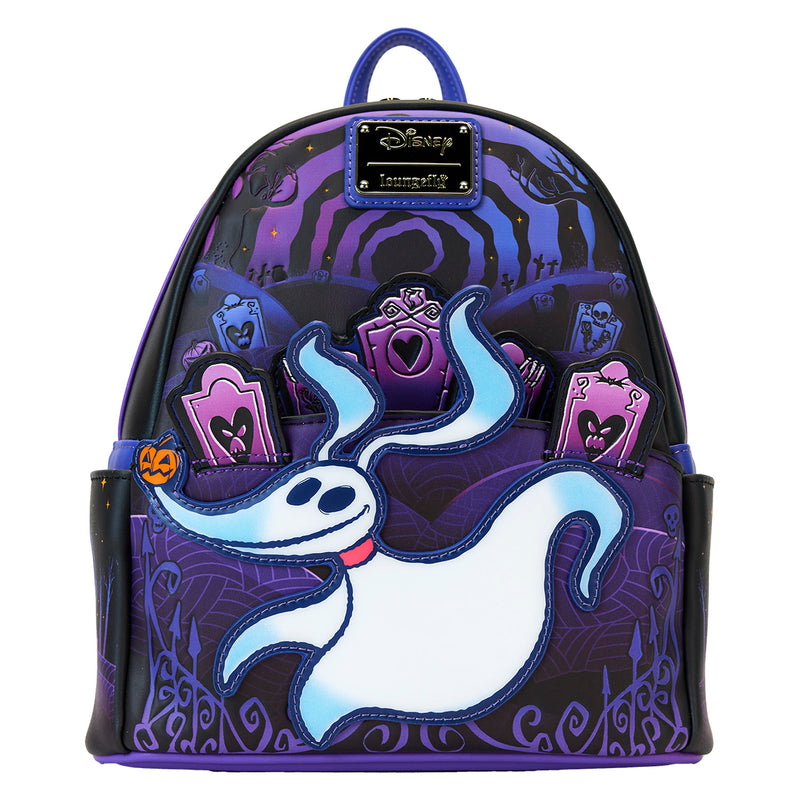 Zero nightmare before Christmas loungefly mini backpack nose lights up, in stock