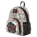 Stranger things newspaper demorgogon Club loungefly mini backpack in stock