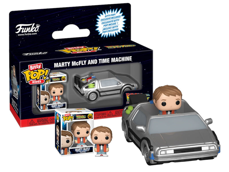 Funko Bitty Pop! Rides Back to the Future Marty McFly and Time Machine