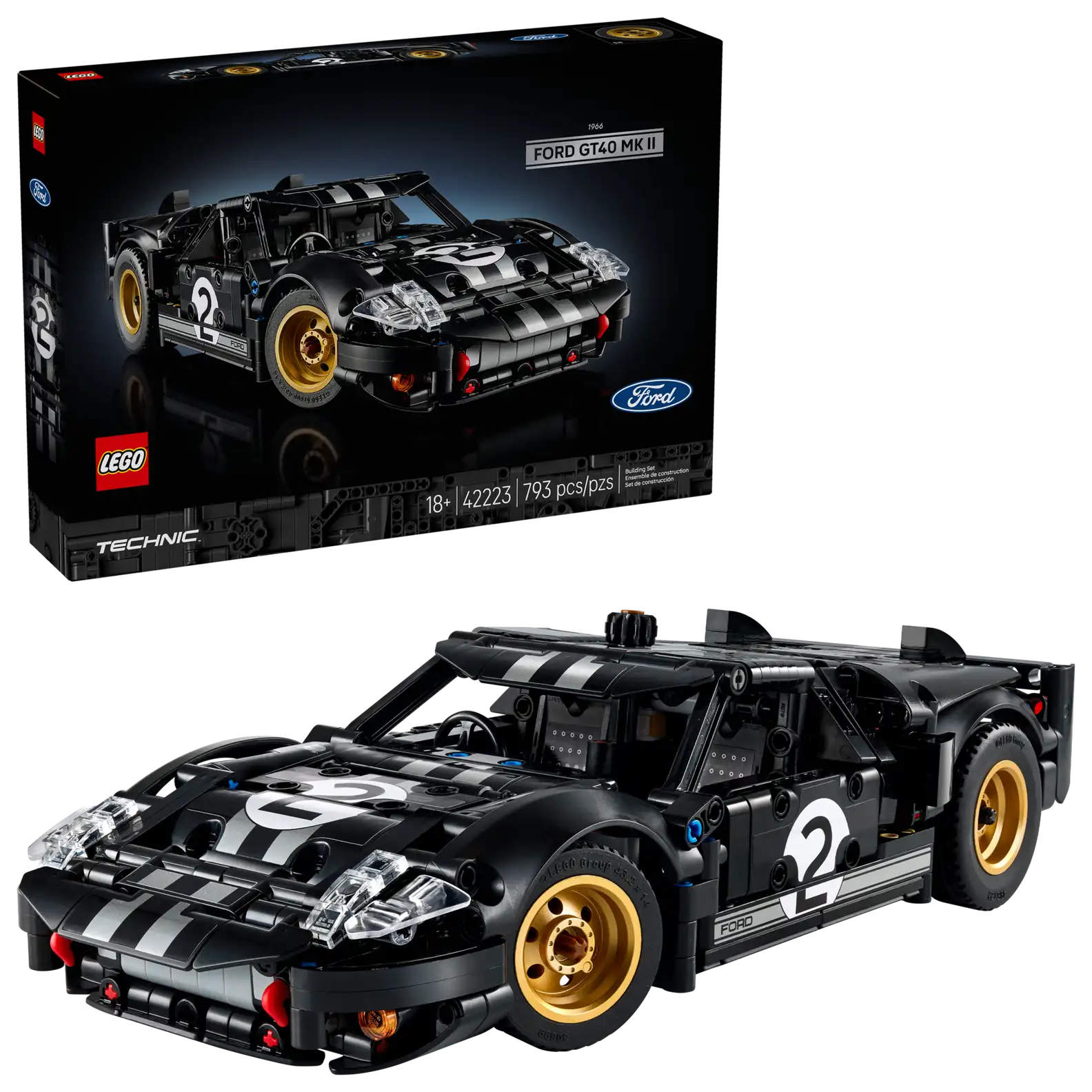 Technic #42223 1966 Ford GT40 MKII Race Car lego