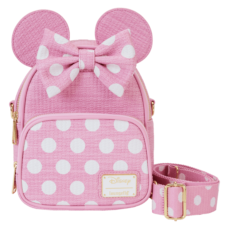 LOUNGEFLY
MINNIE MOUSE STRAW MINI CONVERTIBLE BAG - DISNEY