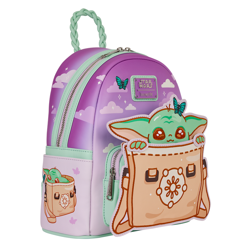 Grogu from the mandalorian loungefly mini backpack