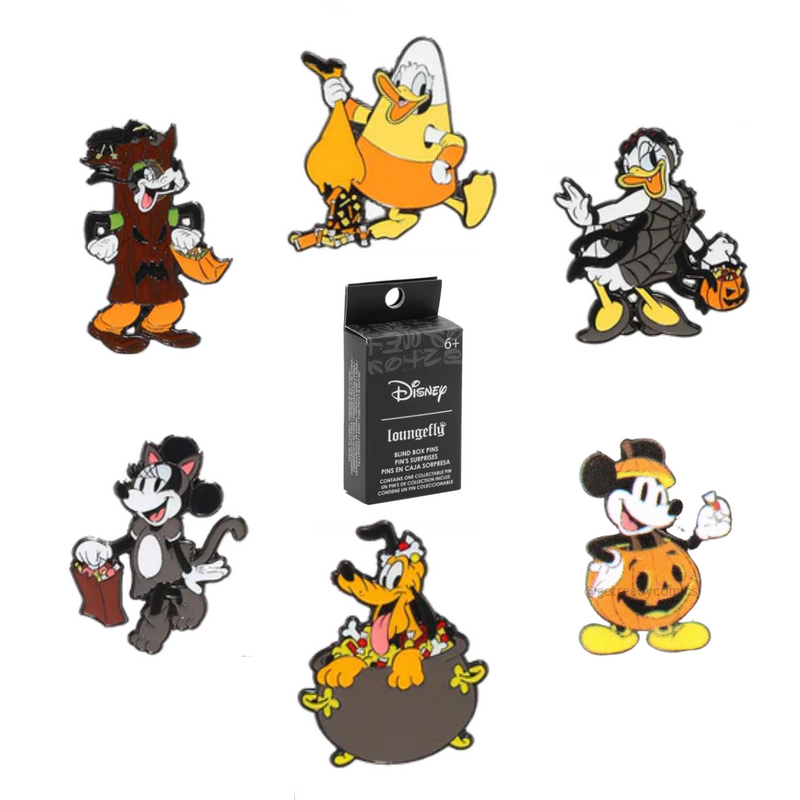 Mickey and Friends halloween loungefly pin single blind pack