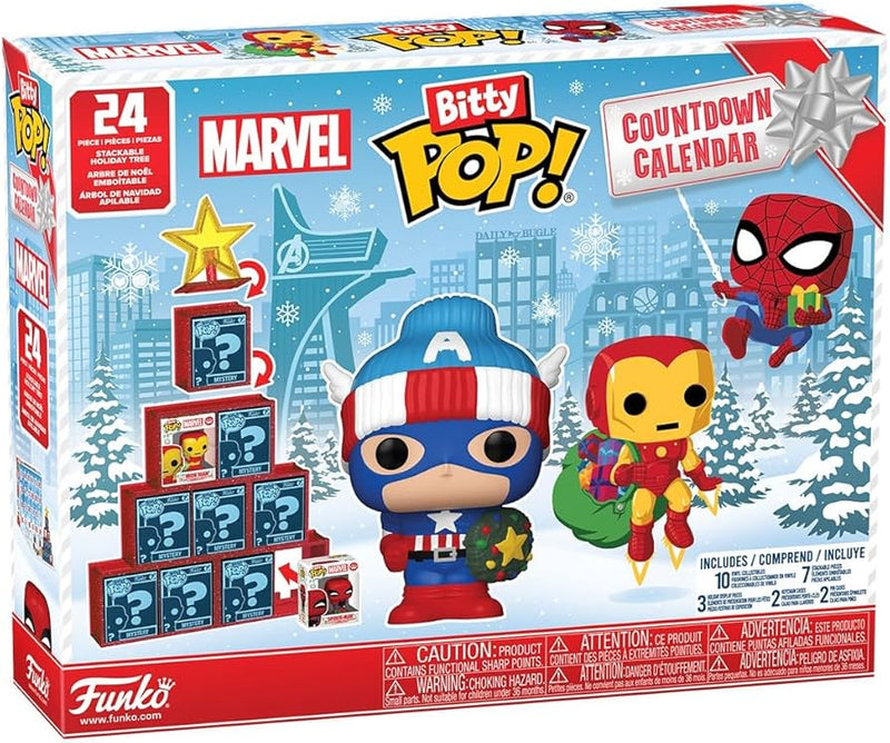 Funko Bitty pop Marvel superheroes  calendar