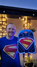 Superman loungefly light up backpack