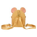 Mickey Mouse Glitter Disney Loungefly Convertible Mini Backpack and Crossbody Bag