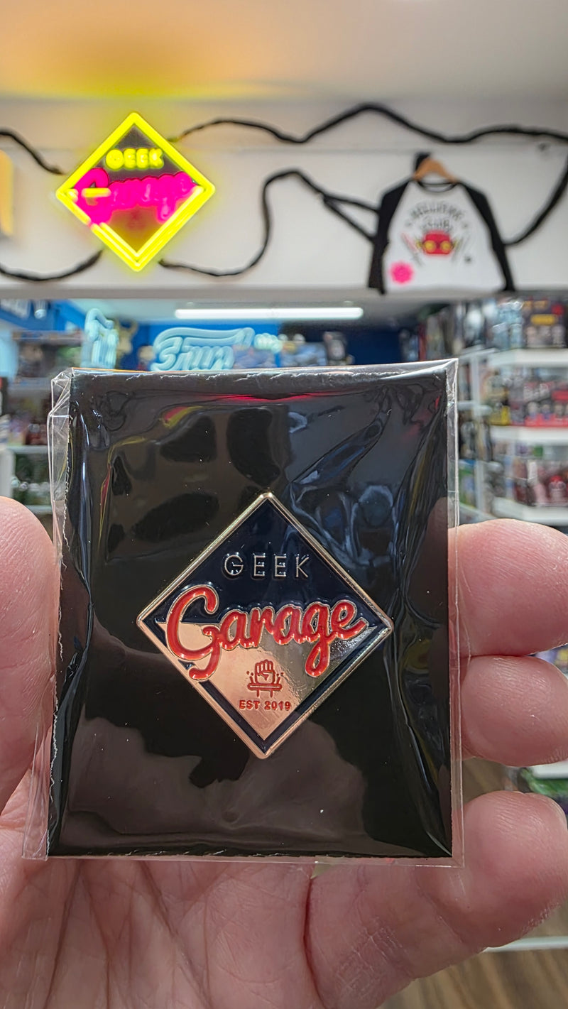 Geek Garage Logo Official Pin badge.