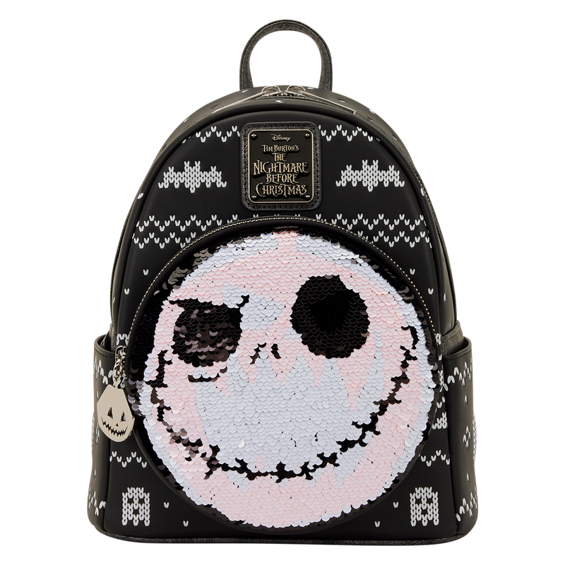 Jack skellington sequin loungefly mini backpack