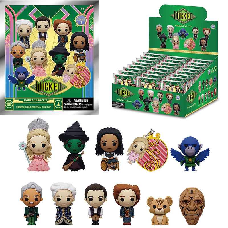 Wicked series 1, monogram bag clip, 1 single unit supplied in blind pack.