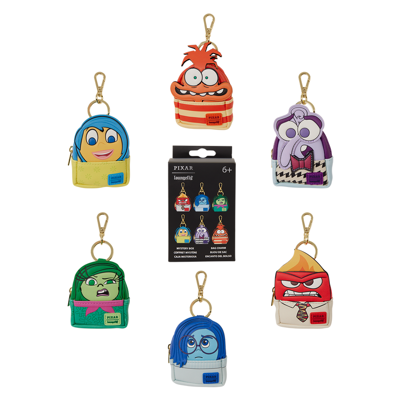 LOUNGEFLY : DISNEY - Pixar's Inside Out 2 Mystery Mini Backpack Keycha